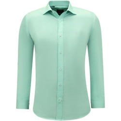 textil Herr Långärmade skjortor Gentile Bellini Oxford Långärmad Skjorta För Grön