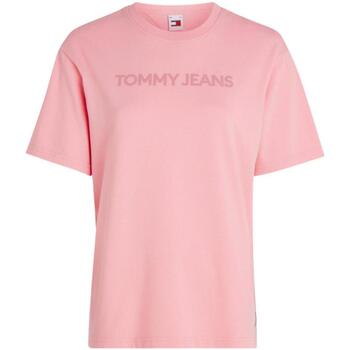 textil Dam T-shirts Tommy Hilfiger  Rosa