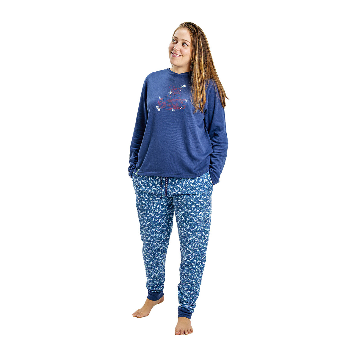 textil Dam Pyjamas/nattlinne Munich MUDP0200 Blå
