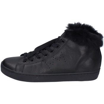 Skor Dam Sneakers Leather Crown EY388 Svart