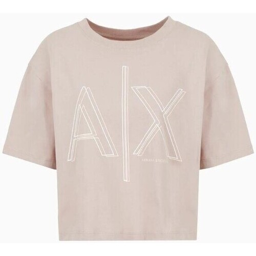 textil Dam T-shirts & Pikétröjor EAX 3DYT06 YJ3RZ Brun