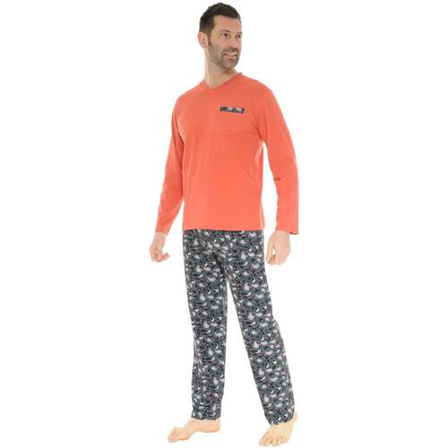textil Herr Pyjamas/nattlinne Christian Cane DONATIEN Orange