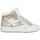 Skor Dam Sneakers Semerdjian Braga Cuir Femme Blanc Gold Vit
