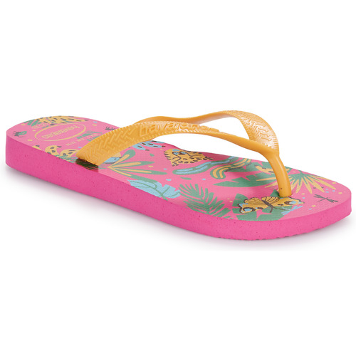 Skor Flickor Flip-flops Havaianas KIDS TOP FASHION Rosa / Orange