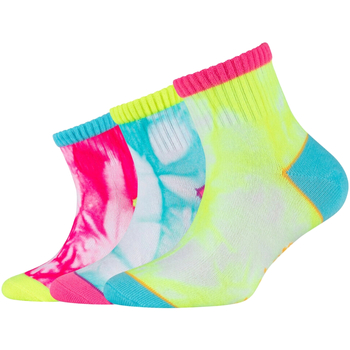 Skechers 3PPK Girls Casual Fancy Tie Die Socks Flerfärgad