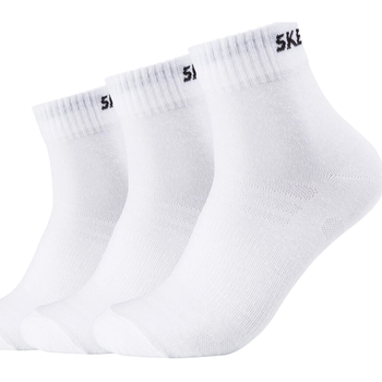 Underkläder Sportstrumpor Skechers 3PPK Unisex Mesh Ventilation Quarter Socks Vit