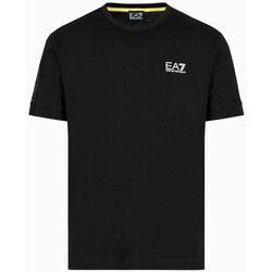 textil Herr T-shirts Emporio Armani EA7 3DPT35 PJ02Z Svart