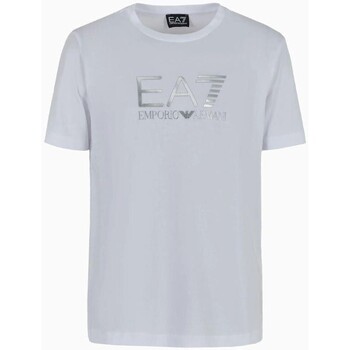 textil Herr T-shirts Emporio Armani EA7 3DPT71 PJM9Z Vit