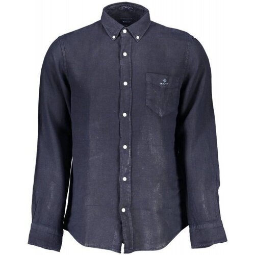 textil Herr Långärmade skjortor Gant 3009460 Blå