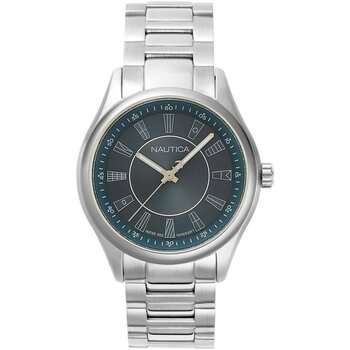 Klockor & Smycken Herr Armbandsur Nautica NAPBST004 Silver