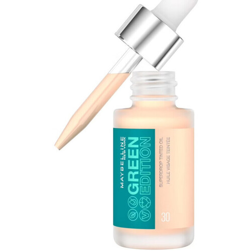 skonhet Dam Make Up - BB & CC cream Maybelline New York Tinted Face Oil Green Edition - Teinte 30 Beige