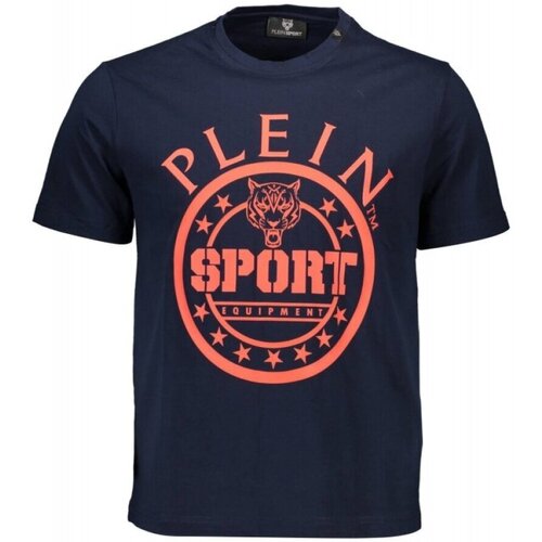 textil Herr T-shirts Philipp Plein Sport TIPS128 Blå