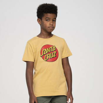 Santa Cruz Youth classic dot t-shirt Beige