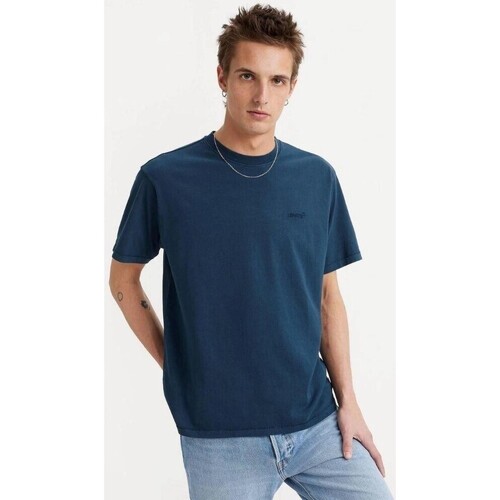textil Herr T-shirts Levi's A0637 0058 RED TAB VINTAGE Blå