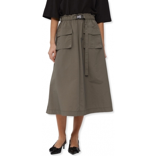 textil Dam Kjolar Object Skirt Beccy Long - Raven Grön