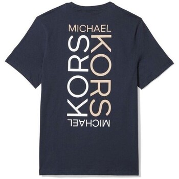 MICHAEL Michael Kors CR451VPFV4 SS MODERN LOGO TEE Blå