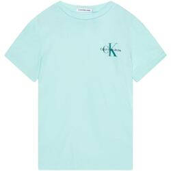 textil Pojkar T-shirts Calvin Klein Jeans  Blå