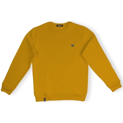 textil Herr Sweatshirts Organic Monkey Sweatshirt Retro Sound - Mustard Gul