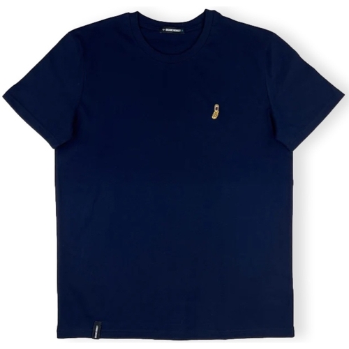 textil Herr T-shirts & Pikétröjor Organic Monkey T-Shirt Flip Phone - Navy Blå