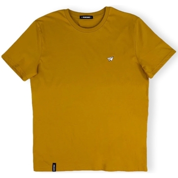 textil Herr T-shirts & Pikétröjor Organic Monkey T-Shirt Paper Plane - Mustard Gul