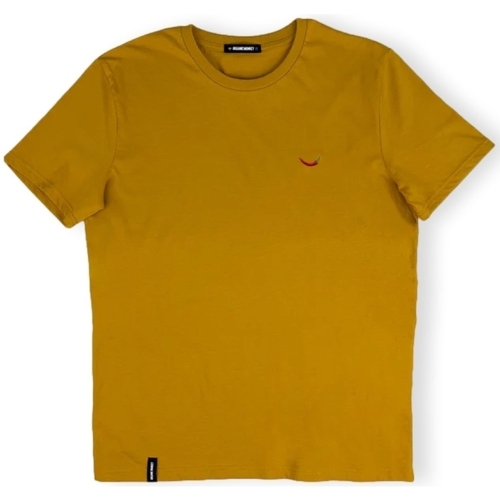 textil Herr T-shirts & Pikétröjor Organic Monkey T-Shirt Red Hot - Mustard Gul