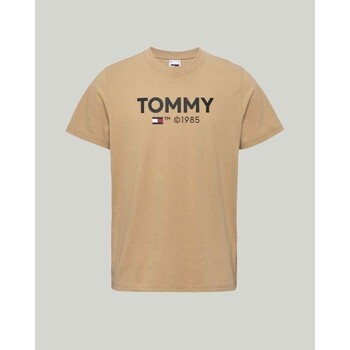 textil Herr T-shirts Tommy Hilfiger DM0DM18264AB0 Beige