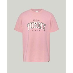 textil Herr T-shirts Tommy Hilfiger DM0DM18287THA Rosa