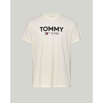 textil Herr T-shirts Tommy Hilfiger DM0DM18264YBH Vit