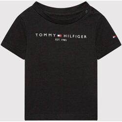 textil Barn T-shirts Tommy Hilfiger KN0KN01487 Svart