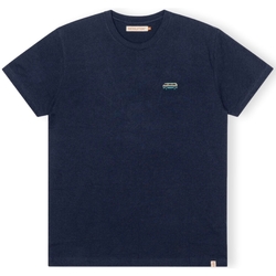 textil Herr T-shirts & Pikétröjor Revolution T-Shirt Regular 1342 BUS - Navy/Melange Blå