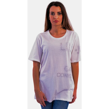 textil Dam T-shirts & Pikétröjor Liu Jo TA4138-JS923 Elfenben