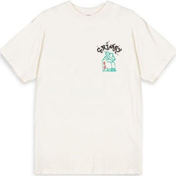 textil Herr T-shirts Grimey  Vit