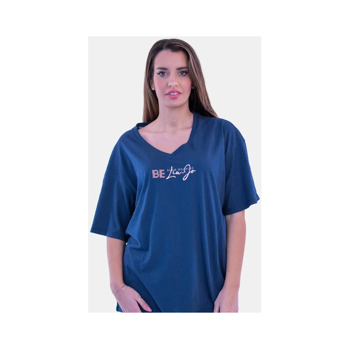 textil Dam T-shirts & Pikétröjor Liu Jo TA4144-J6040 Blå