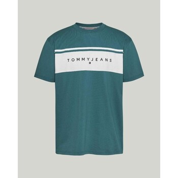 textil Herr T-shirts Tommy Hilfiger DM0DM18658CT0 Grön