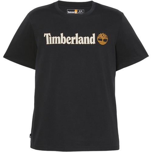 textil Herr T-shirts Timberland 227636 Svart