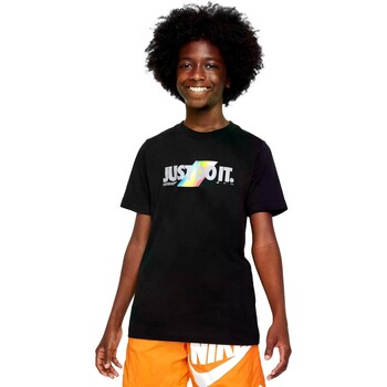 textil Pojkar T-shirts Nike CAMISETA  NIO/A  KIDS FN9556 Svart