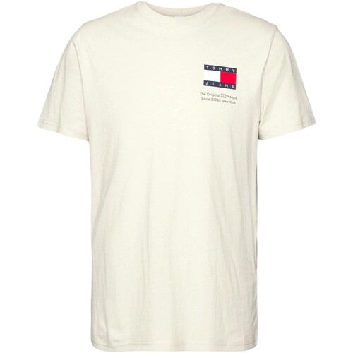 textil Herr T-shirts Tommy Jeans CAMISETA ESSENTIAL DE CORTE SLIM DM0DM18263 Beige