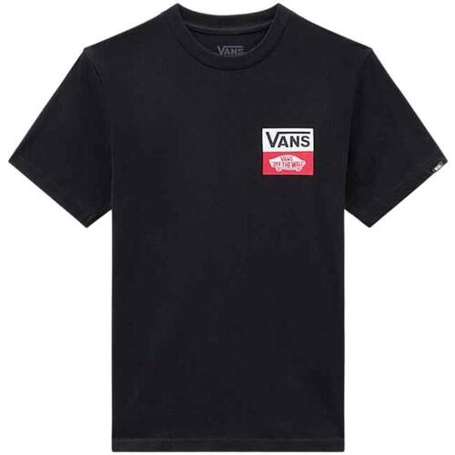 textil Pojkar T-shirts Vans  Svart