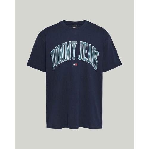 textil Herr T-shirts Tommy Hilfiger DM0DM18558C1G Blå