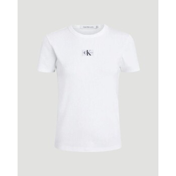 textil Dam T-shirts & Pikétröjor Calvin Klein Jeans J20J222687 Vit