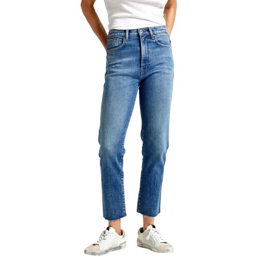 textil Dam Jeans Pepe jeans VAQUERO MUJER SLIM CROP TIRO ALTO   PL204690RI1 Blå
