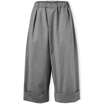 textil Dam Byxor Wendykei Trousers 823148 - Grey Stripes Grå