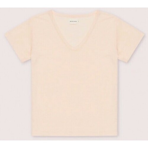 textil Dam T-shirts The New Society  Beige