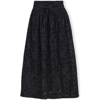 textil Dam Kjolar Object Bodie Skirt - Black/Denim Blue Svart