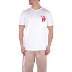 textil Herr T-shirts Woolrich CFWOTE0122MRUT2926UT2926 Vit