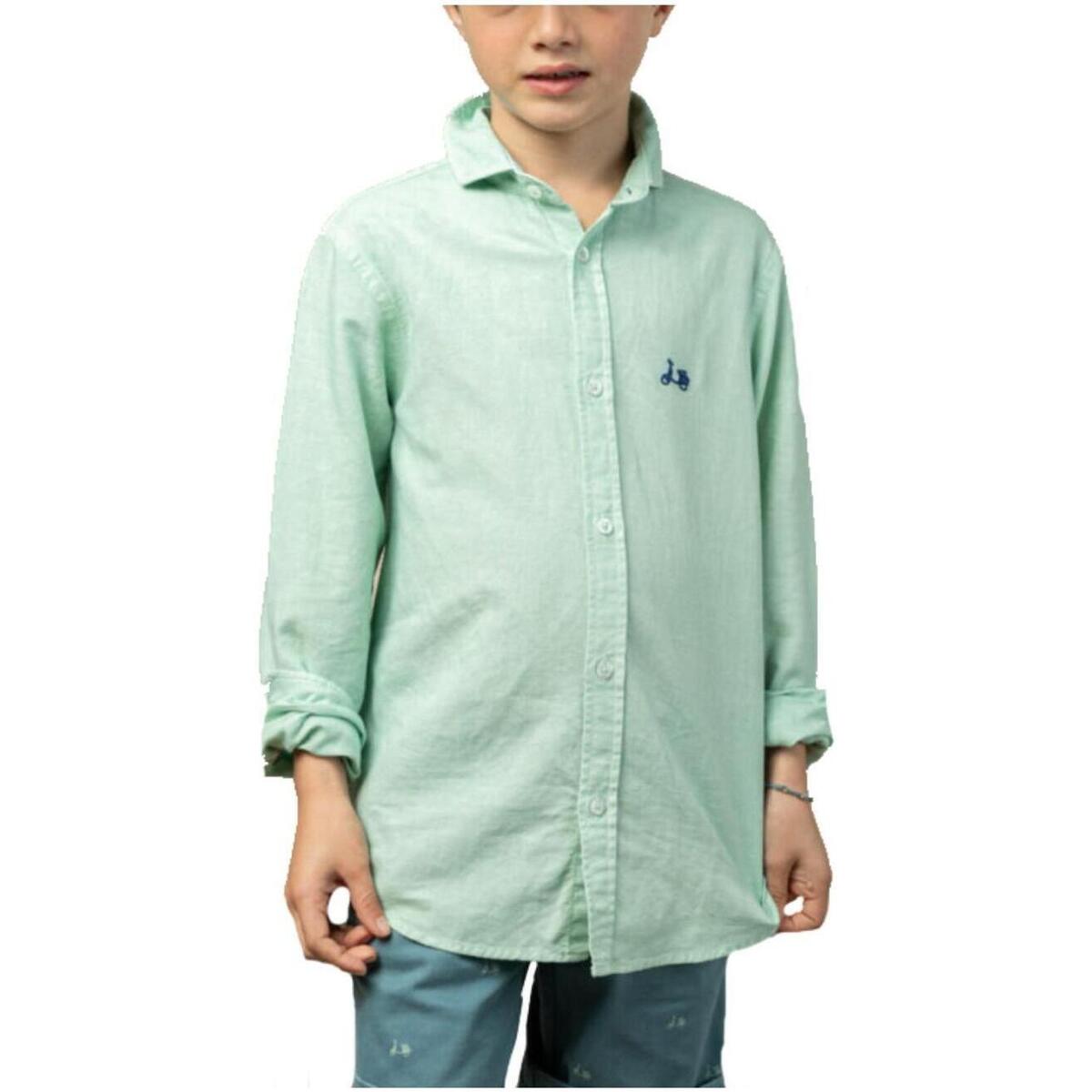 textil Pojkar Långärmade skjortor Scotta  Grön