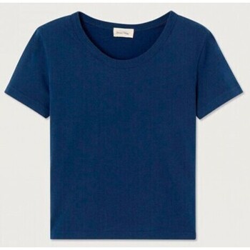 textil Dam T-shirts American Vintage  Blå