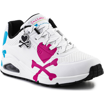 Skor Dam Sneakers Skechers Crossing Hearts 155227-WMLT Vit