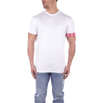 textil Herr T-shirts Dsquared D9M3S5130 Vit