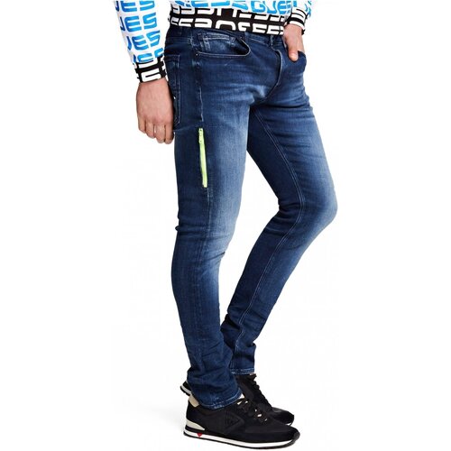 textil Herr Skinny Jeans Guess M0YA47 D42Y1 miami Blå